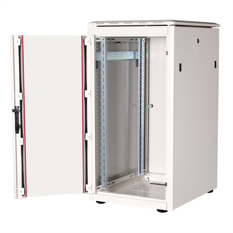 ROLINE 19-Zoll Netzwerkschrank Pro 22 HE, 600x800 BxT Glastür grau
