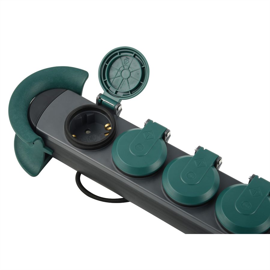 BACHMANN HOOK Outdoor 4x contact de protection, 16A/400V, 4 m