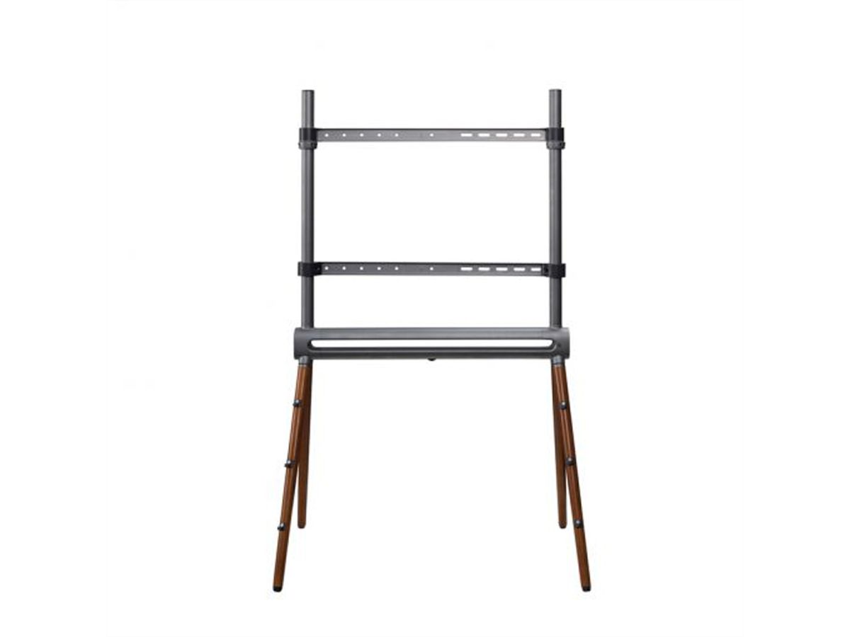 Hagor Système de stand Elia Studio Shine Wood, système de stand autonome, noir/gris