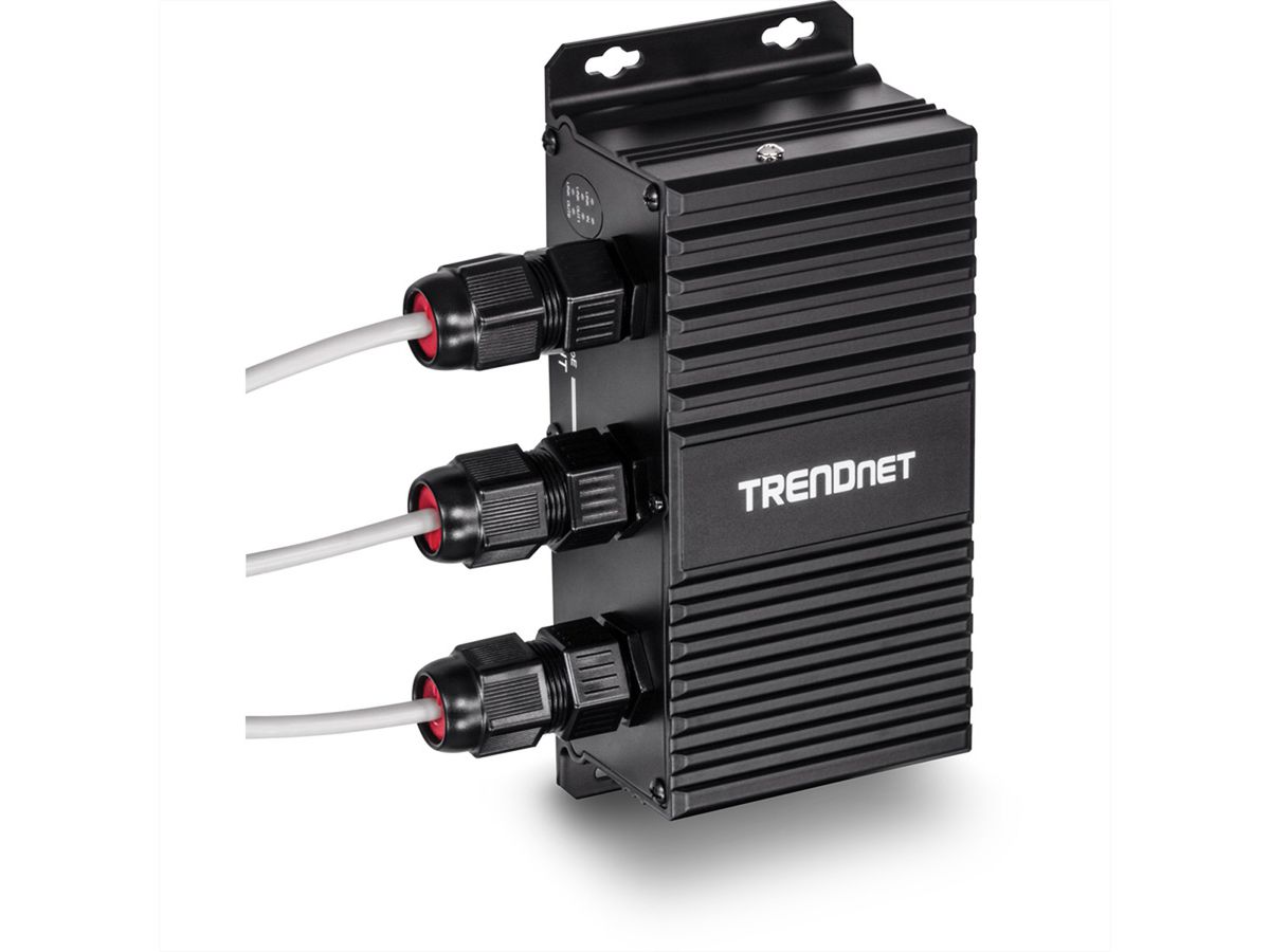 TRENDnet TI-EU120 2-Port UPoE Extender Industrial Outdoor Gigabit