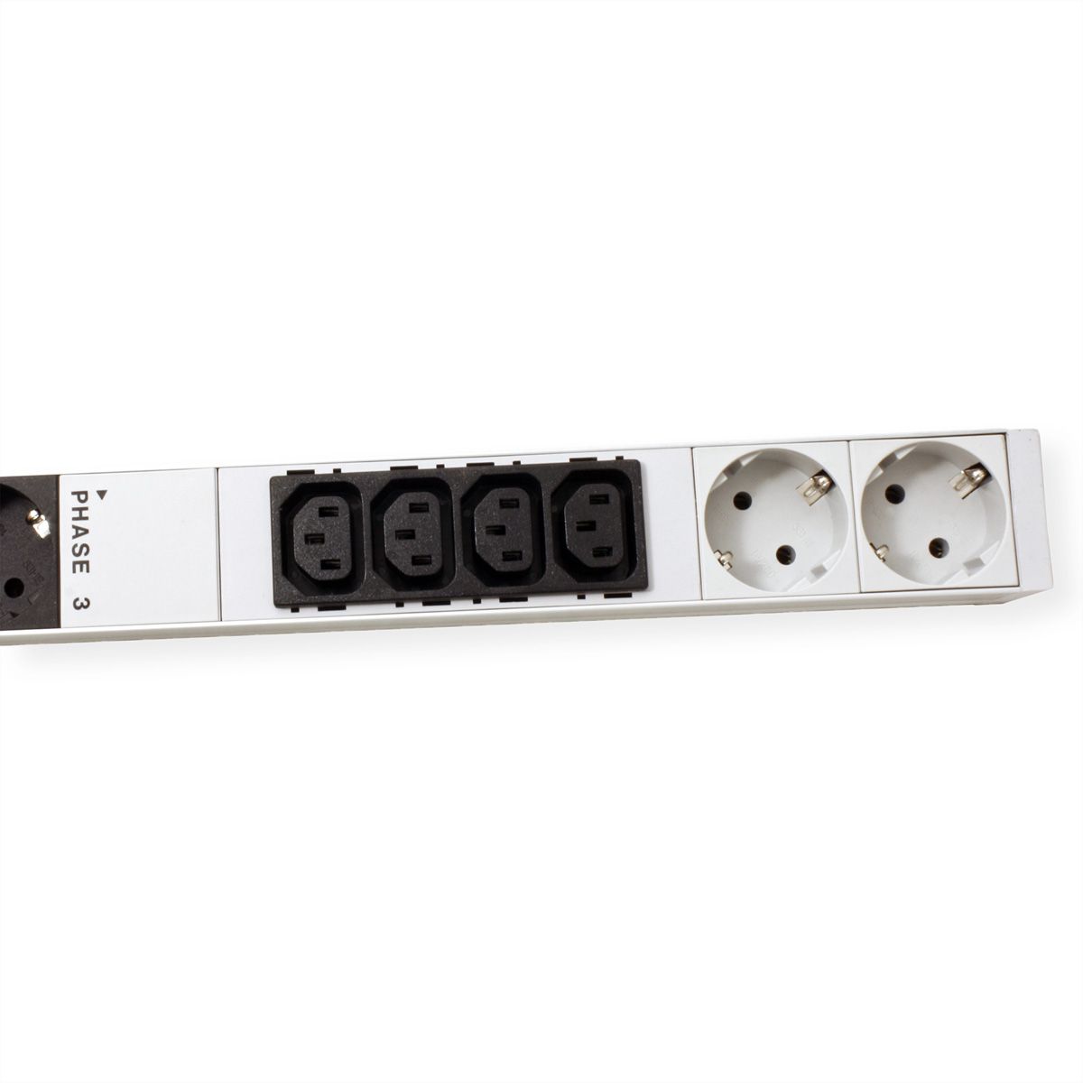 BACHMANN IT PDU ALU 0HE 12x C13 6x Schutzkontakt 3x 16A CEE rot