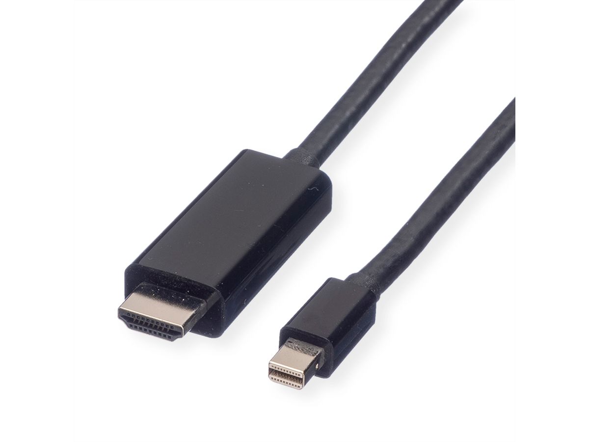 VALUE Mini DisplayPort Câble, Mini DP - UHDTV, M/M, noir, 3 m