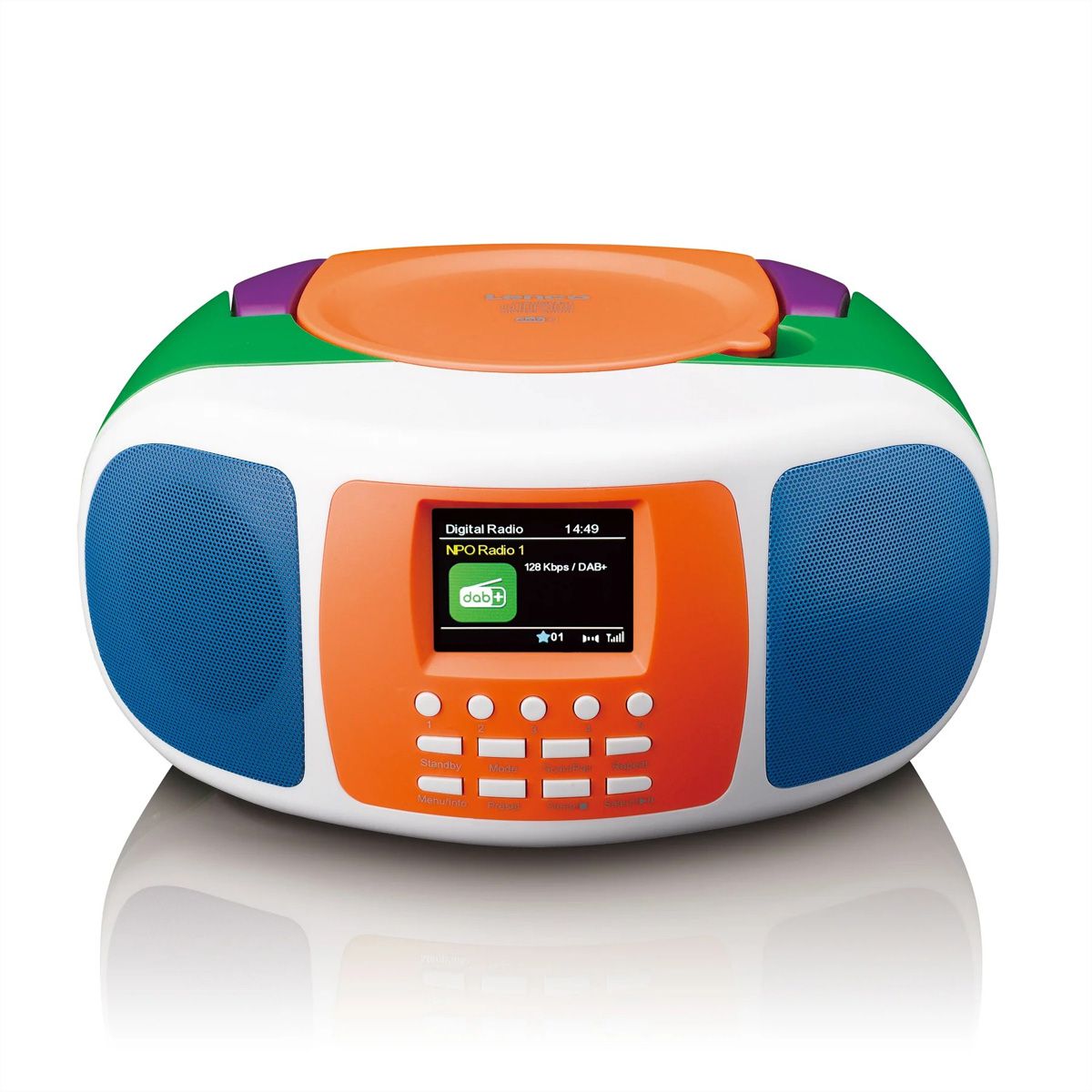 Lenco Enregistreur radio SCD-861 Kids CD/DAB+, Bluetooth, écran à cristaux liquides de 2,4 pouces