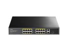CUDY FS1018PS1 Switch 16 ports 10/100M PoE+, 2 ports Gigabit Uplink 1 SFP  200W