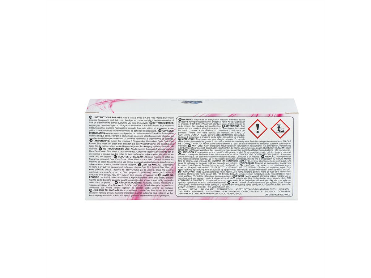 Care+ Protect Trocknerbälle aus Wolle , verkürzt die Trocknungszeit, 10ml Duftöl
