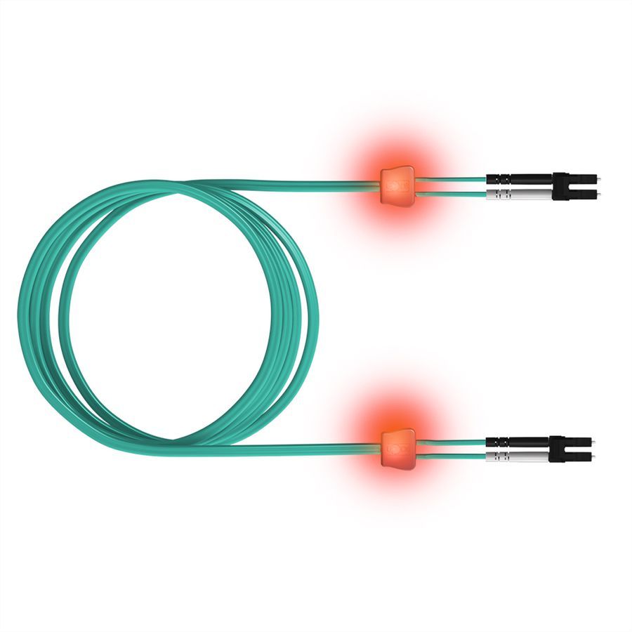 EasyLan Câble FO duplex 50/125µm OM3, LC/LC, turquoise, 7,5 m