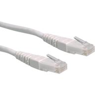 Cordon ROLINE Cat.6 (Classe E) UTP, blanc, 0,3 m