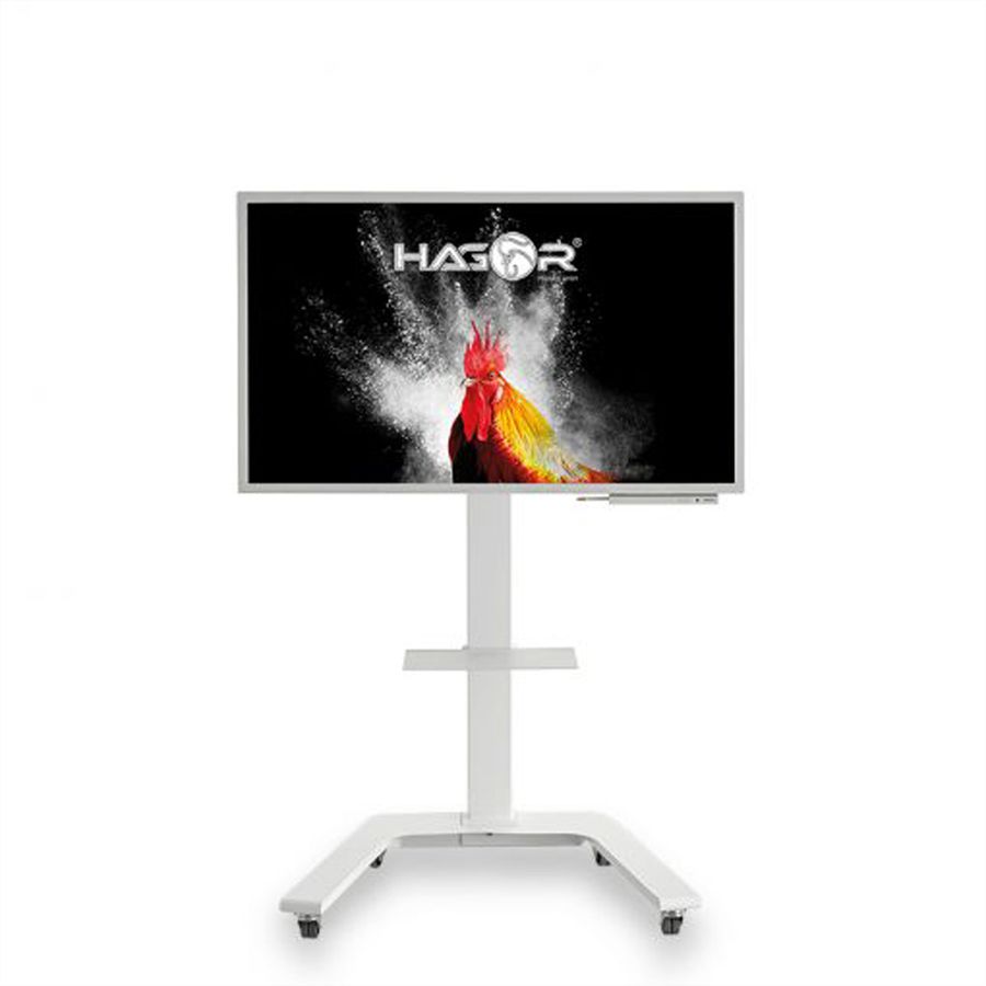 Hagor Wandhalterung ST SA Flip II 55, mobiles Standsystem für Samsung WM55H und WM55R, weiß