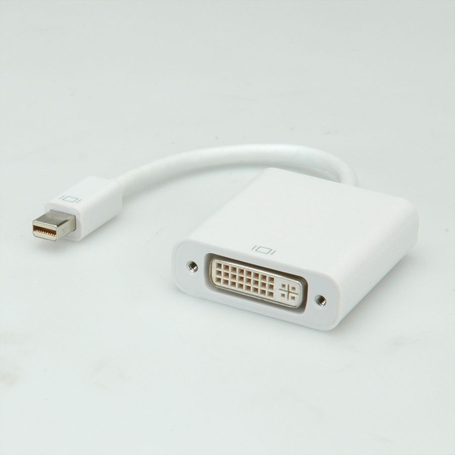 ROLINE Mini DisplayPort-DVI Adapter, Mini DP ST - DVI BU