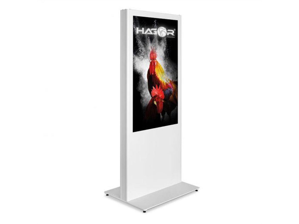 Hagor vis-it Stelen portrait 49 - 55", Indoorstele, RAL 7016 Anthrazitgrau