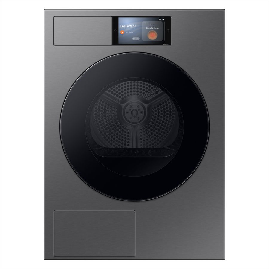 Samsung Wäschetrockner DV9000 7" Display, A, Inox schwarz