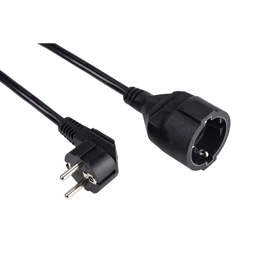 BACHMANN Câble prolongateur 2m noir, ALLEMAND