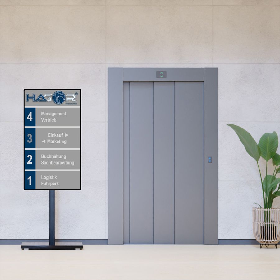 Hagor Système de support CPS Elia 160 Floorstand, Système de stand autonome, noir