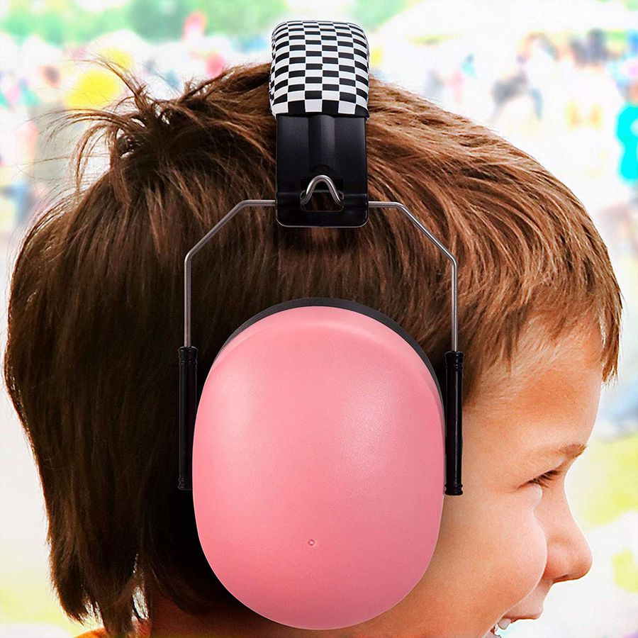 Alecto BV-71RE Gehörschutz für Kinder, Pink