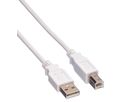 VALUE Câble USB 2.0 Type A-B, blanc, 0,8 m