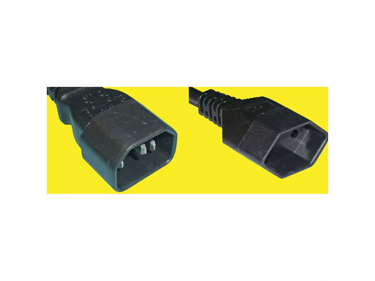 Adapter-Netzkabel IEC60320 C14 10A Stecker auf T13 Buchse 0.3m
