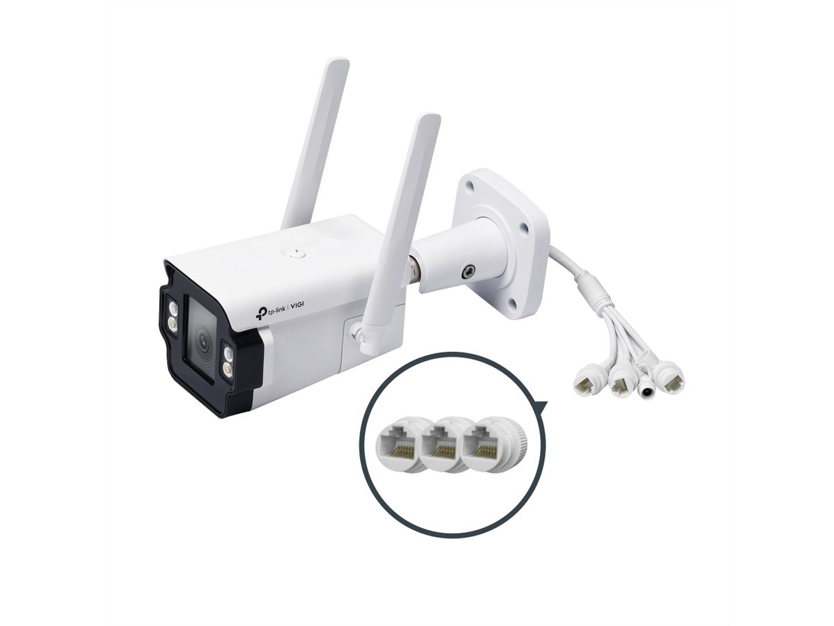 TP-Link InSight S345-4G(4mm) Bullet-Caméra 4 MP, 80.4°, IR-LED 50m, LTE