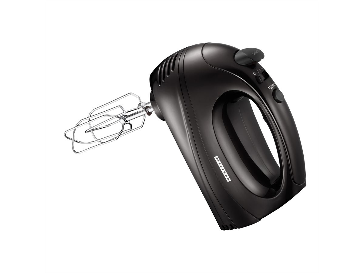 Melissa Mixeur à main 16200085, Mixeur à main avec turbo, noir, 300W