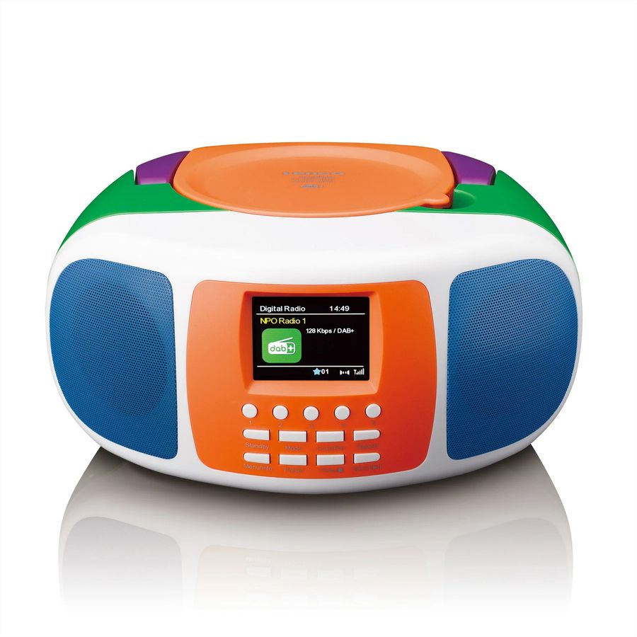 Lenco Enregistreur radio SCD-861 Kids CD/DAB+, Bluetooth, écran à cristaux liquides de 2,4 pouces