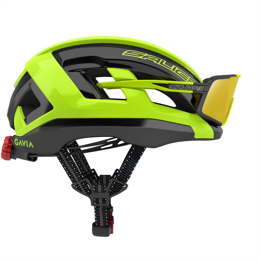 Salice Occhiali Casque de vélo Gavia, S-M 51-58, Black-Lime