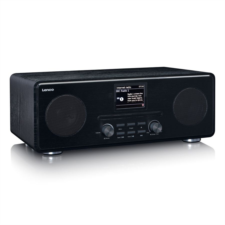 Lenco DAB+ Radio PDR-036WH, noir