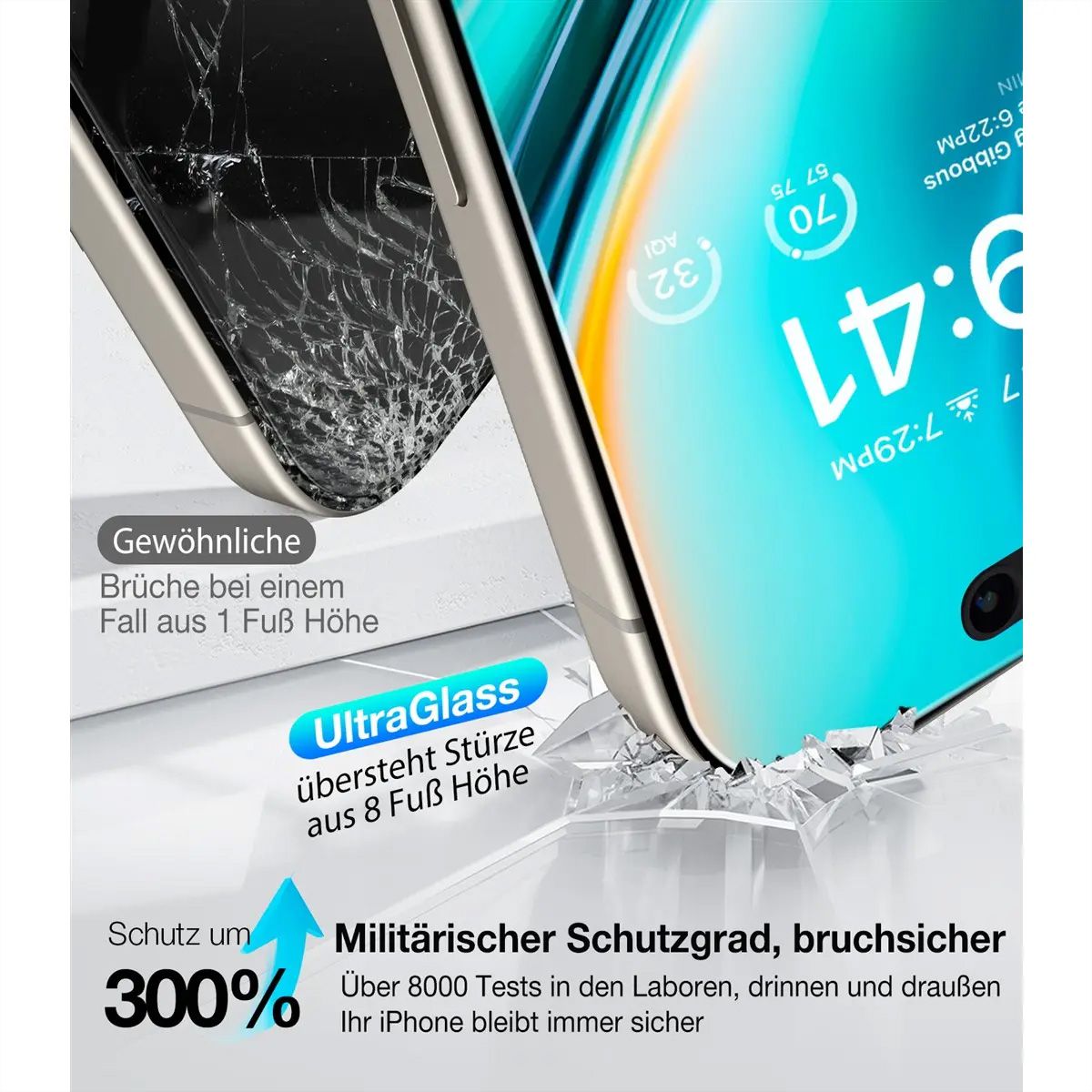 Torras Install Master protection d'écran, Privacy, iPhone 16 Pro, transparent