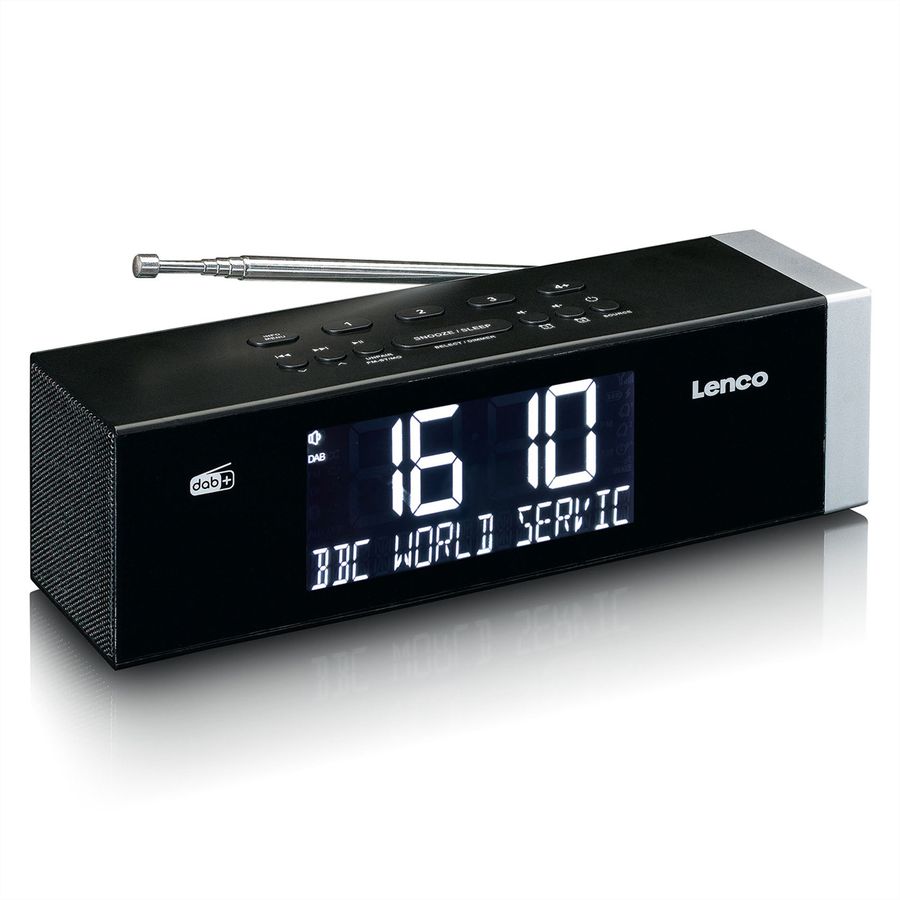 Lenco DAB+ Radiowecker CR-640BK, DAB+, Schwarz