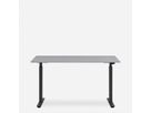 WRK21 Schreibtisch Smart 120 x 80 cm, Höhenverstellbar, Grau Uni / Schwarz