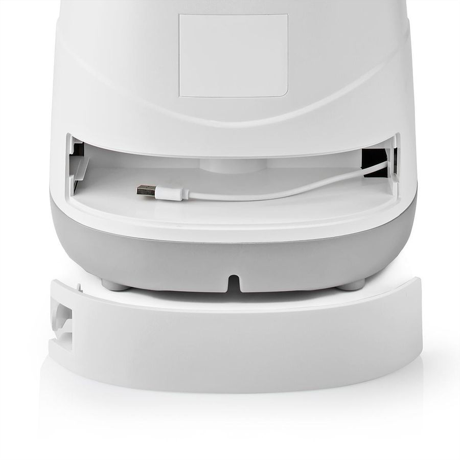 Distributeur de nourriture Nedis SmartLife Wi-Fi 3,7 l pour chiens et chats, Android™ / IOS, Blanc, Gris
