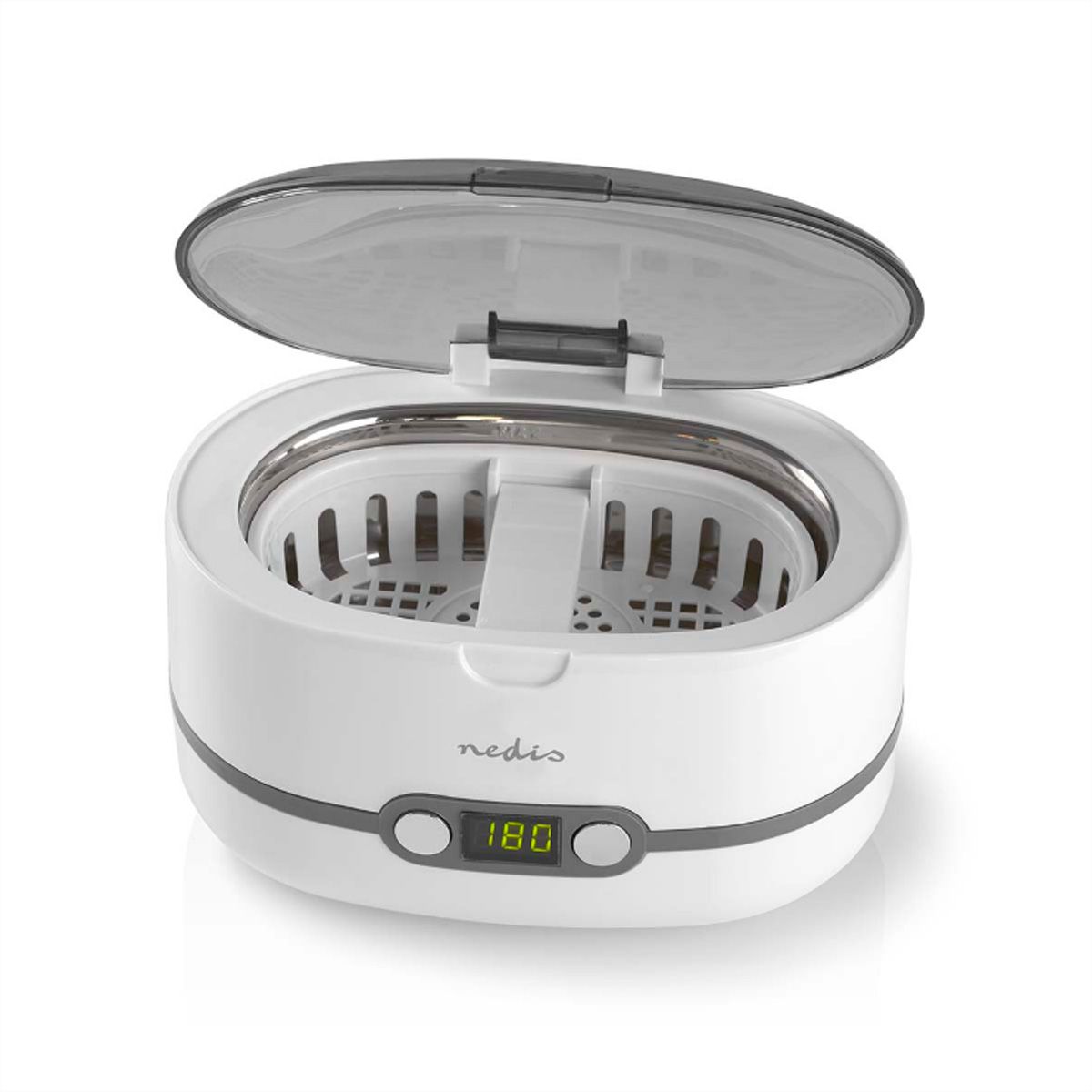 Nedis Nettoyeur à ultrasons pour bijoux, 230V, 50Hz, weiss