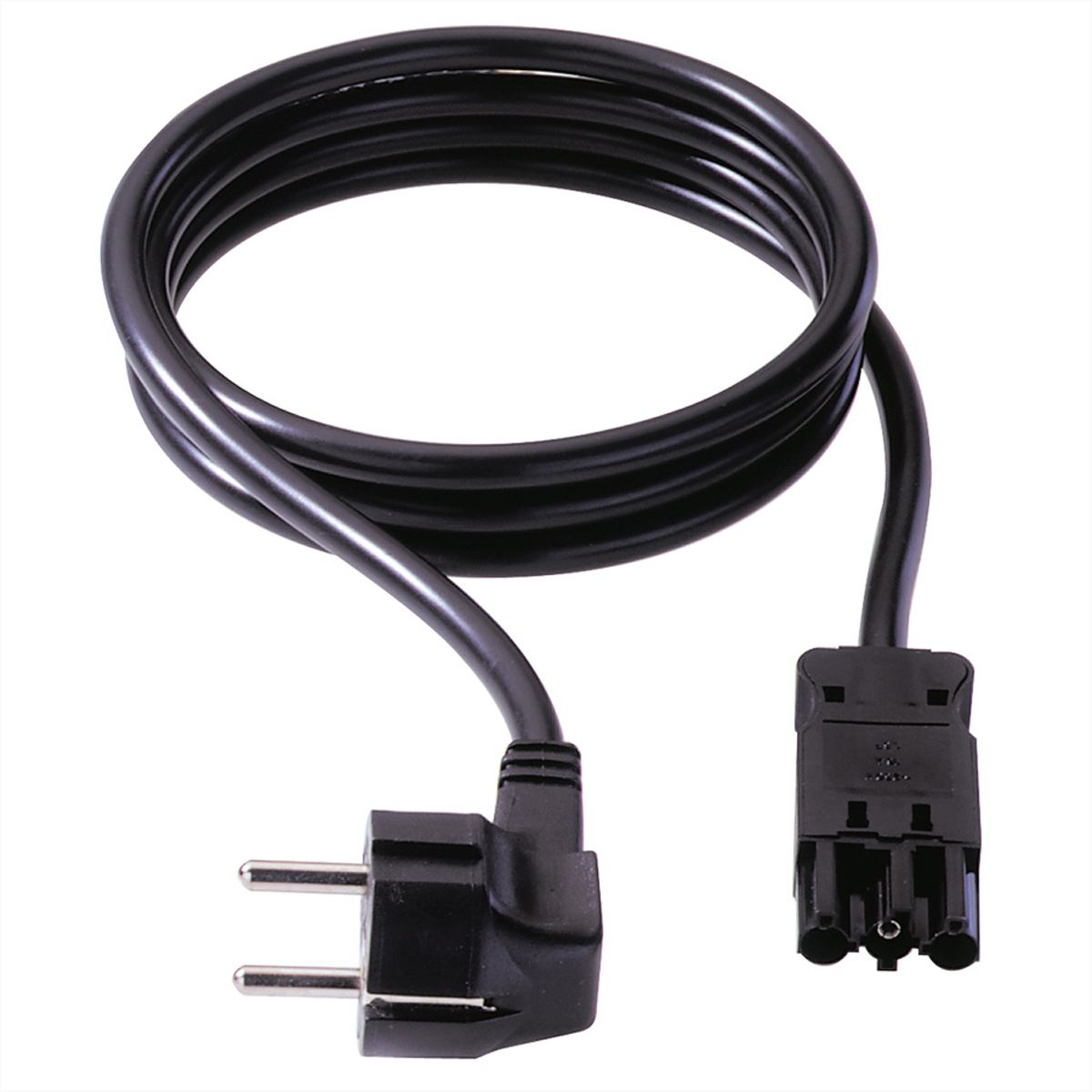 BACHMANN Gerätezuleitung Schutzkontakt/Gerätekupplung GST18-3, schwarz, 10 m
