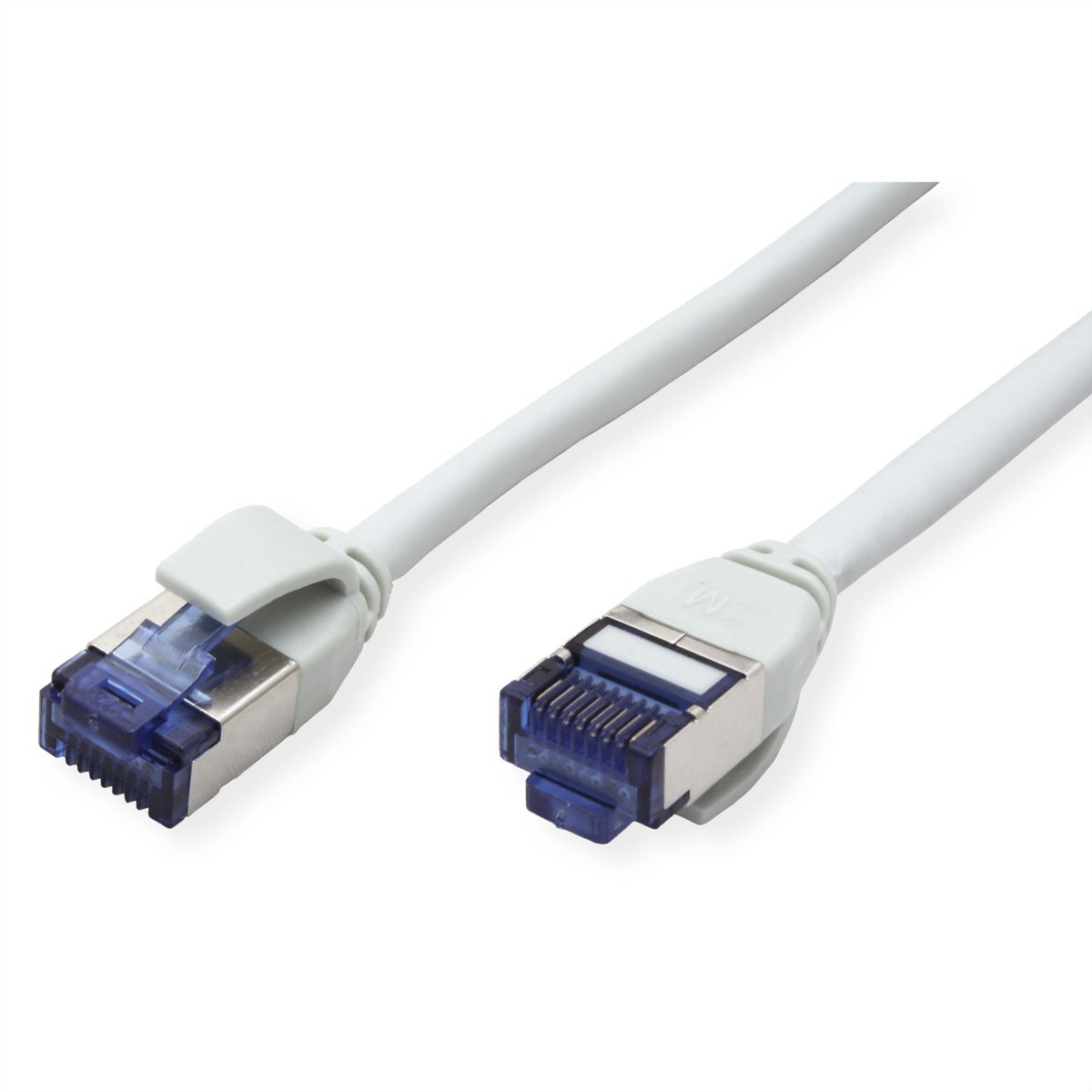 ROLINE Cordon Cat.6A (Classe EA) S/FTP (PiMF), LSOH, PoE , gris, 7 m
