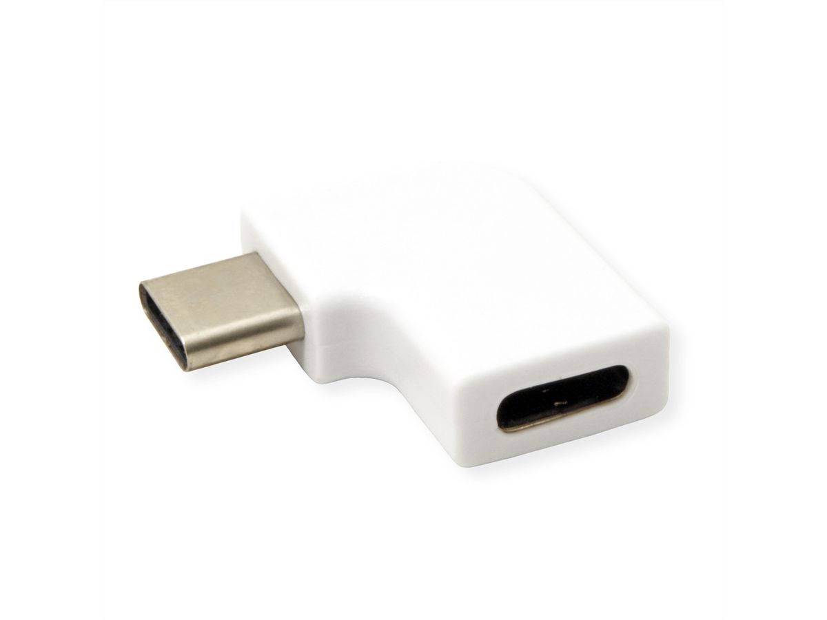 ROLINE Adaptateur USB 3.2 Gen 2, USB Type C - C, M/F, 90°, blanc