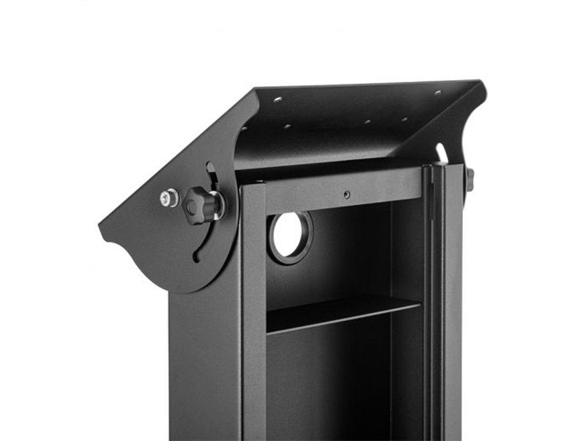 **DEMO** Hagor vis-it Tilt Floormount 22 - 43 Black, Indoorstele zur Bodenmontage mit stufenloser Neigungseinstellung, schwarz