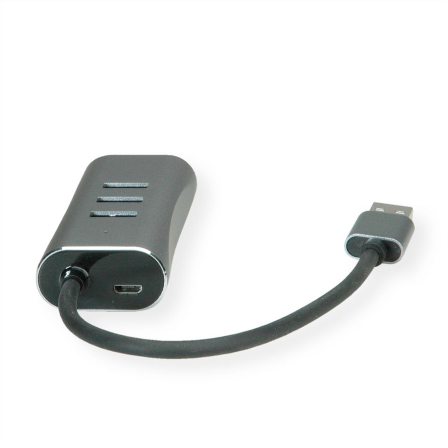VALUE Convertisseur USB-A - Gigabit Ethernet +Hub