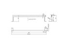 VALUE 19" Barre de gestion des câbles (horizontale), profondeur réglable, 1U, noir