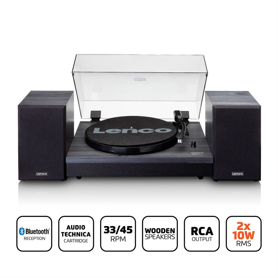 Lenco Platine vinyle LS-301BK, noir