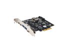 EXSYS EX-12007 Carte USB 3.2 Gen2 PCIe, 3 ports type C, 2 ports type A