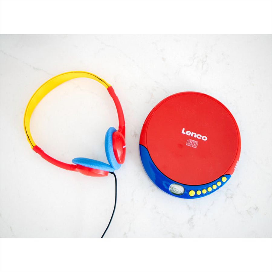 Lenco Lecteur CD pour enfants CD-021KIDS, avec batterie rechargeable