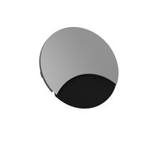 BACHMANN LOOP ROUND Passe-câbles, rond, argent