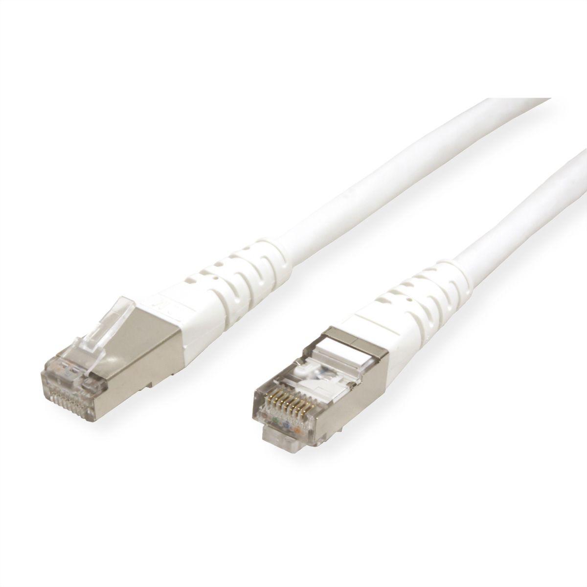 ROLINE Patchkabel Cat.6 (Class E) S/FTP (PiMF), weiß, 0,5 m