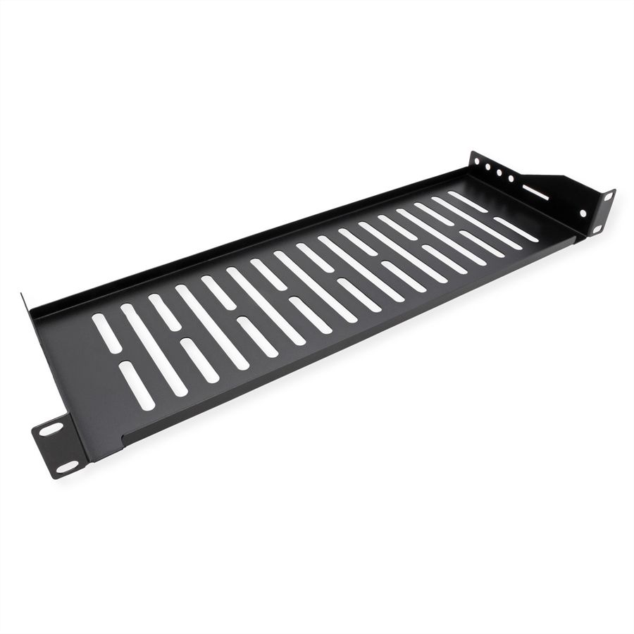 VALUE 19-Zoll-Geräteträger 1 HE, T: 150mm, max. 10 kg, U-Form, schwarz