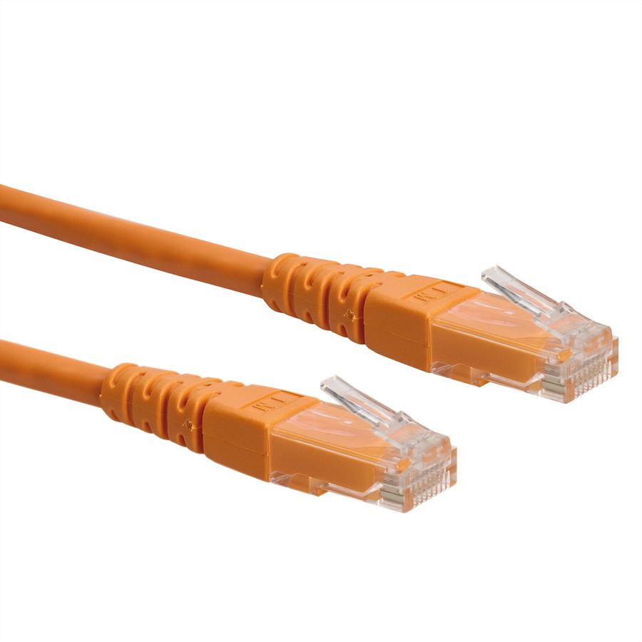 Cordon ROLINE Cat.6 (Classe E) UTP, orange, 2 m