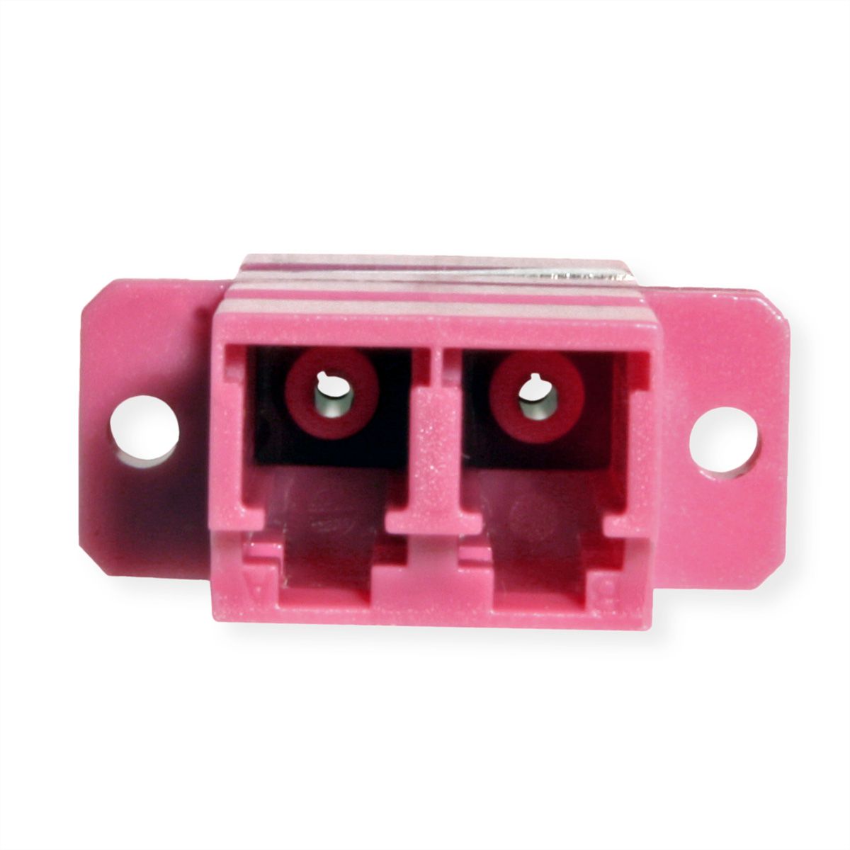 Coupleur FO MM OM4, LC/LC duplex, violet