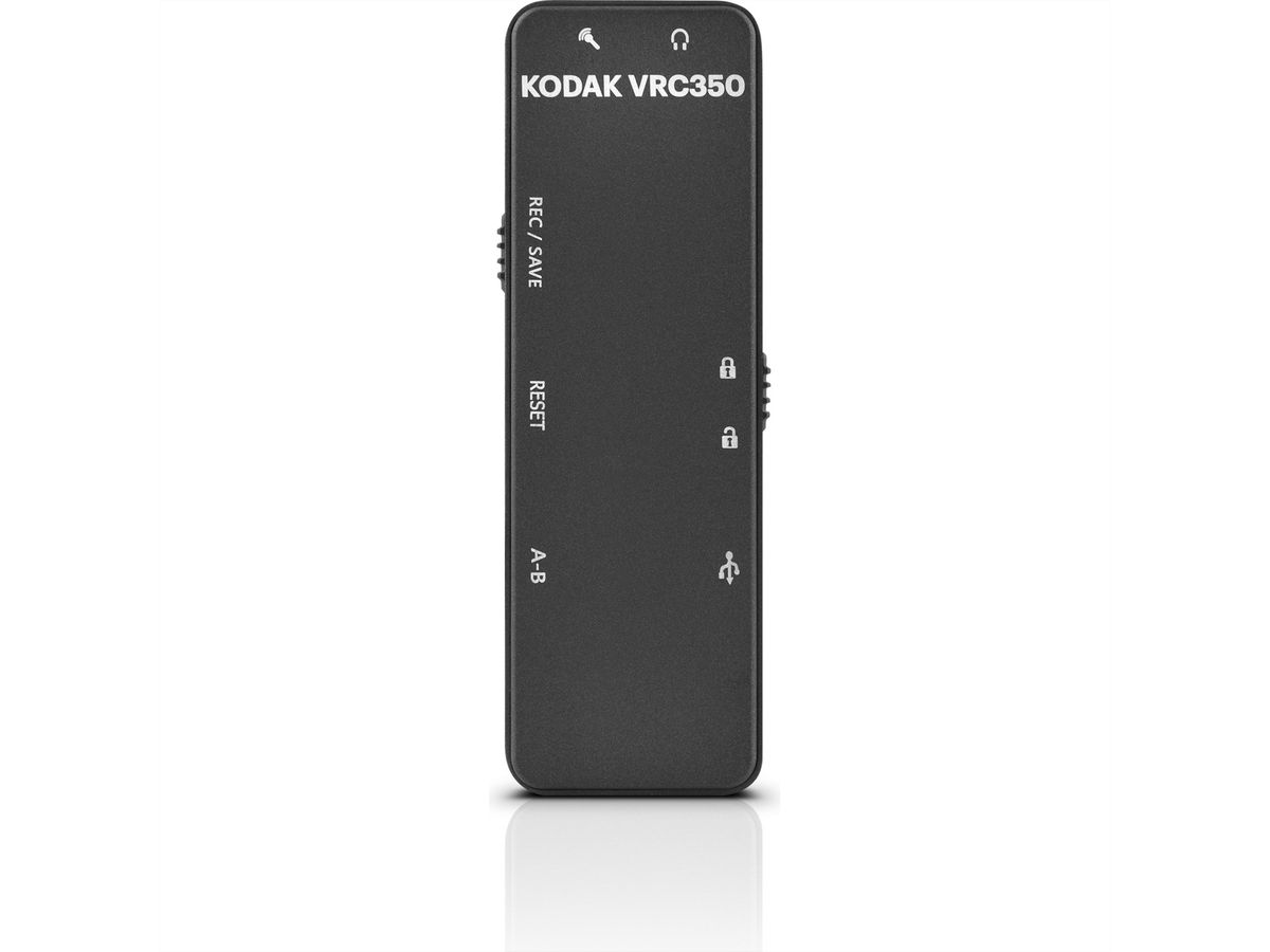 Kodak VRC350 digital voice recorder, 8GB - Grey - Metal