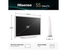 Hisense TV 32S5Q 32", FHD, 60Hz, Déco TV