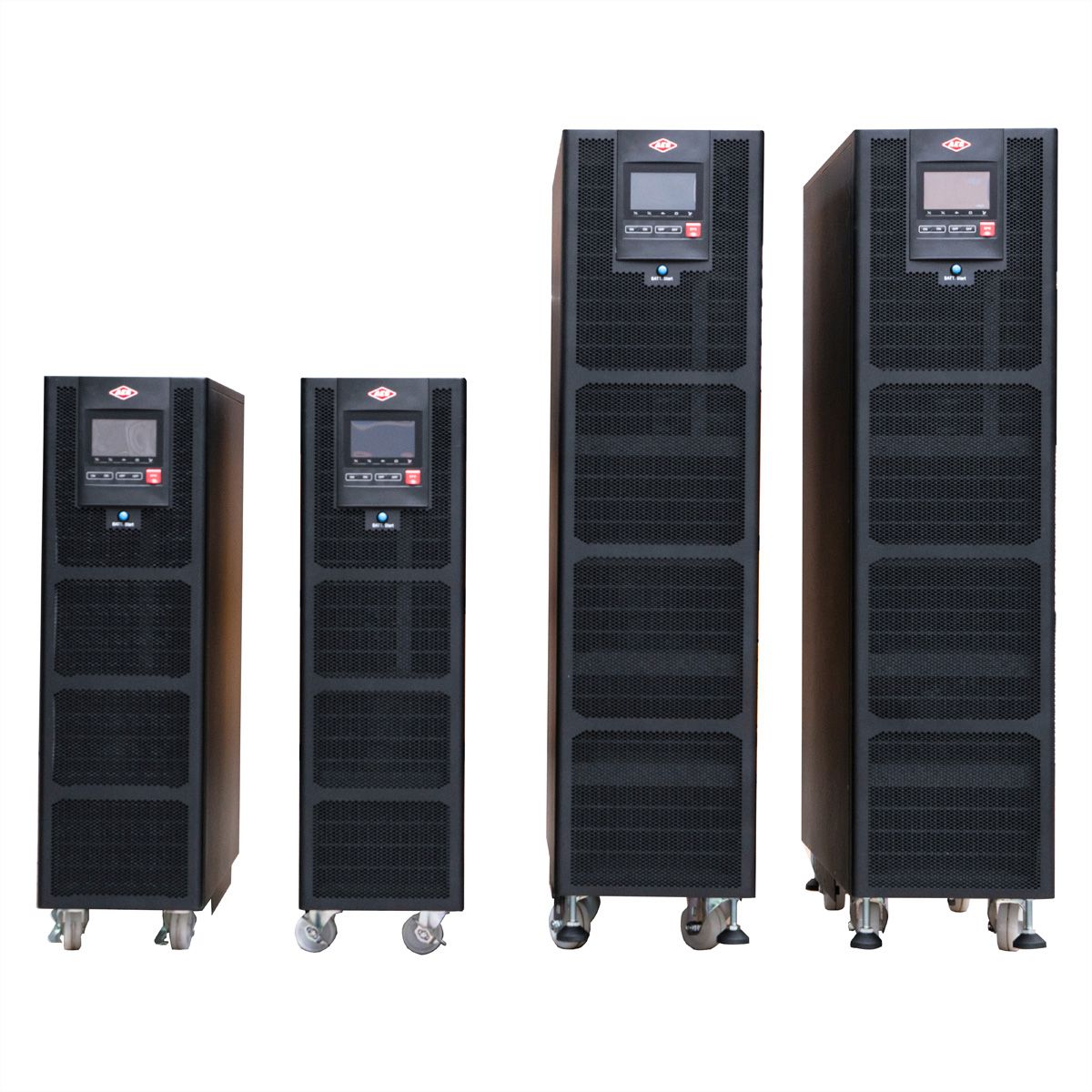 AEC IST7 40kVA - Online Tower USV –  200x 9Ah Batterien – 14 Min. Autonomie bei 100% Last, mit internen Batterien – 80x 9Ah LL & externer Batterieschrank BB5 mit 120x 9Ah LL