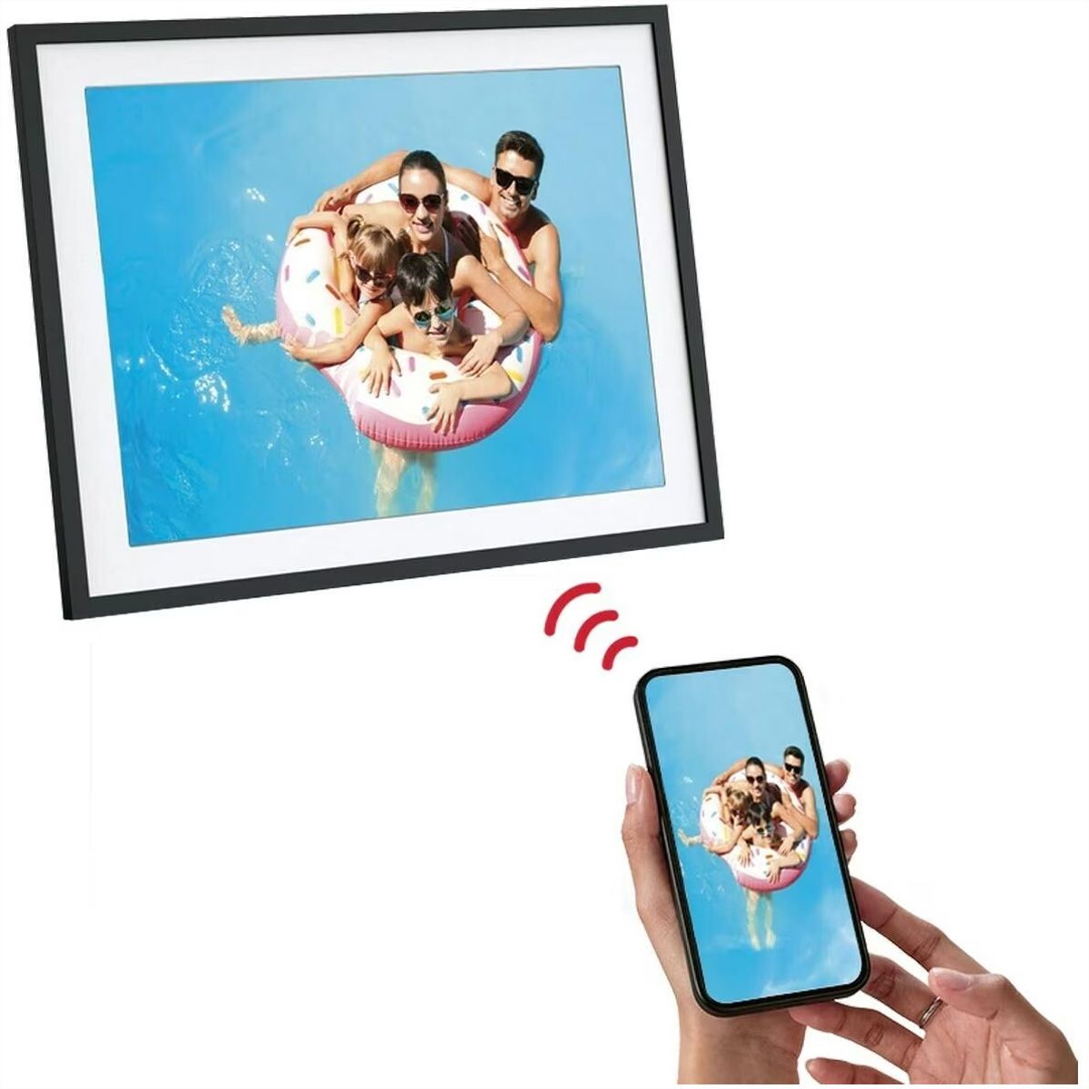 Agfa Photoframe, 17", Wifi, 1280x960, 32 Go de mémoire interne, extensible