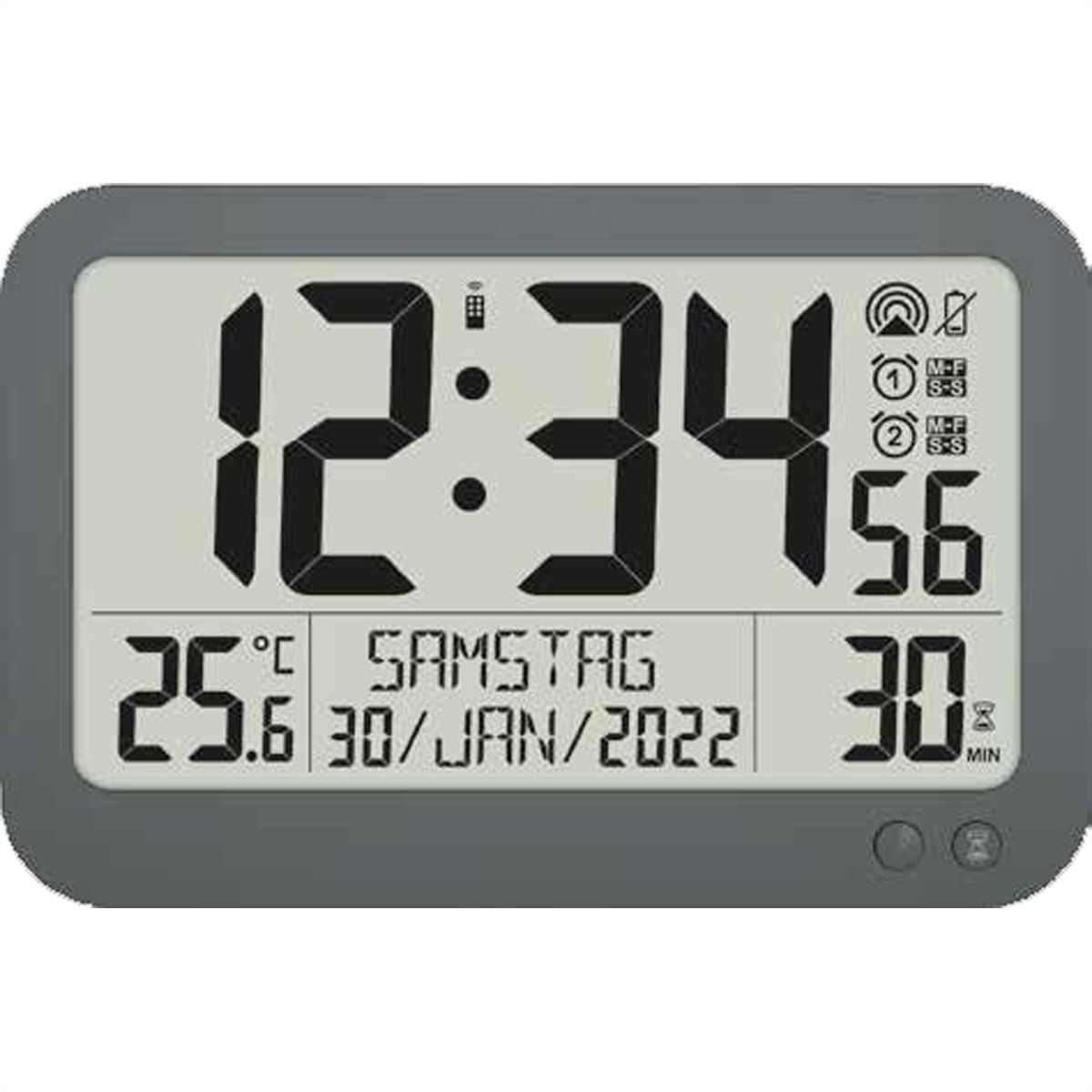 Technoline Wetterstation WS 8026, Temperaturanzeige, Datum, Timer, Snoozefunktion