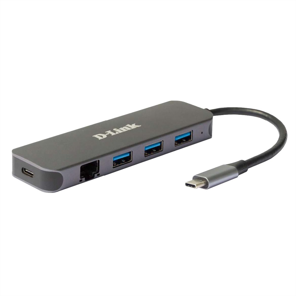 D-Link DUB-2334 5-in-1 USB-C Hub mit Gigabit Ethernet/Power Delivery